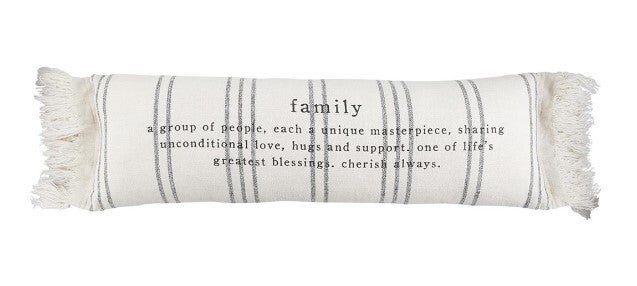 Mud pie family deals definition long pillow